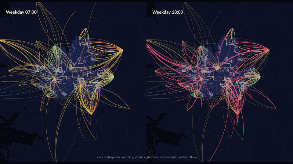 Eight Hidden Reasons Seoul Moves: Latent Travel Motives from Hourly OD Data